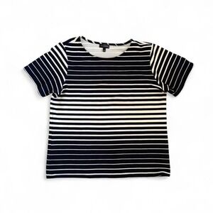 The Limited navy and white work blouse